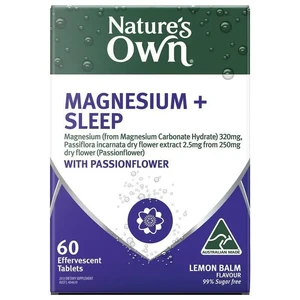 (PRE ORDER) Nature's Own Magnesium + Sleep Effervescent 60 Tablets shelf life 2yrs